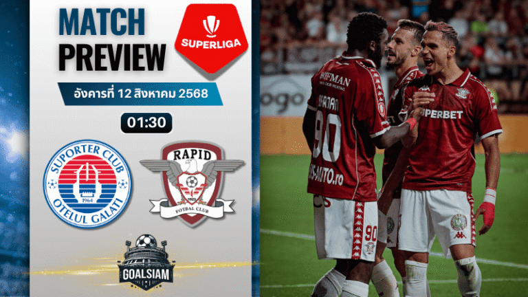 วิเคราะห์บอลวันนี้ โรมาเนีย ลีกา1 : เอฟซี โอเตลุล กาลาติ พบกับ ราปิด บูคาเรสต์