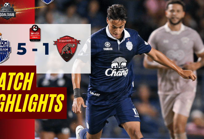 ไฮไลท์บอลวันนี้ ไทยลีก BYD sealion 6 league 1 บุรีรัมย์ ยูไนเต็ด พบ อุทัยธานี เอฟซี – ผลบอลไทยลีกล่าสุด
