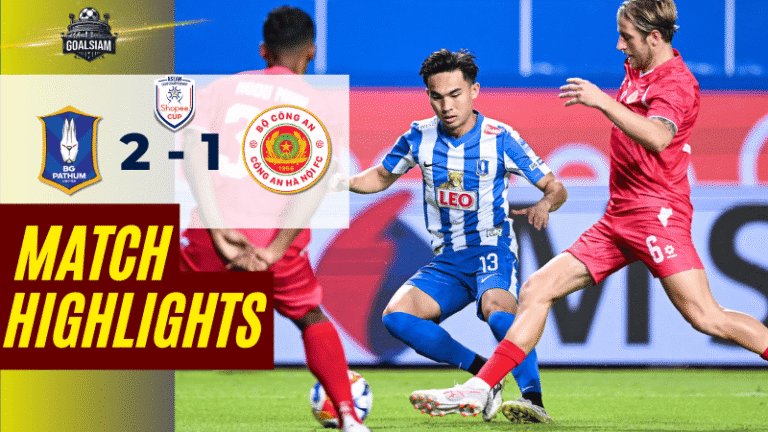 ไฮไลท์บอลวันนี้ ชิงแชมป์สโมสรอาเซียน 2025 บีจี ปทุม ยูไนเต็ด พบ กง อัน ฮานอย – ผลบอลชิงแชมป์สโมสรอาเซียนล่าสุด