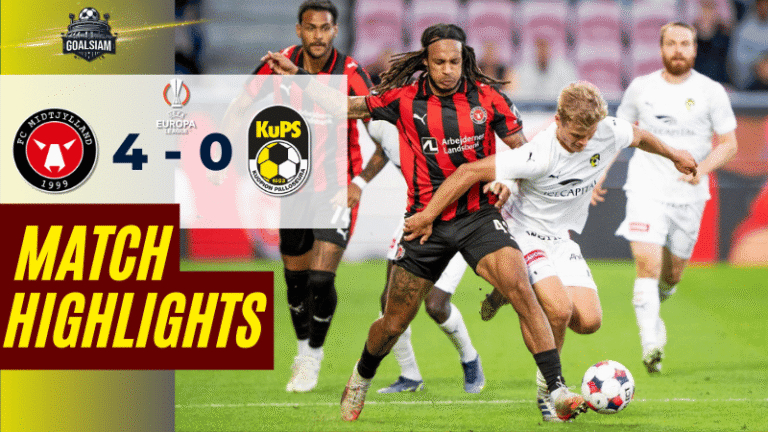 ไฮไลท์บอลวันนี้ ยูฟ่ายูโรปาลีก 2025 มิดทิลแลนด์ พบ คูพีเอส – ผลบอลยูฟ่ายูโรปาลีกล่าสุด