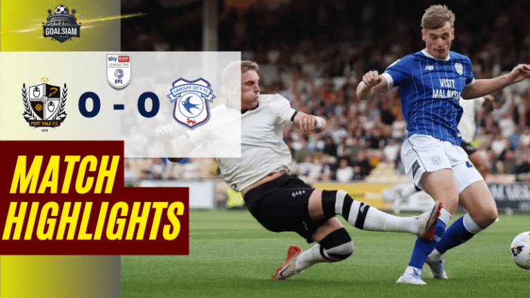 ไฮไลท์บอลวันนี้ ลีกวัน อังกฤษ 2025 พอร์ทเวล พบ คาร์ดิฟฟ์ซิตี้ – ผลบอลลีกวัน อังกฤษ ล่าสุด