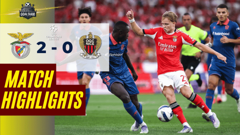 ไฮไลท์บอลวันนี้ ยูฟ่าแชมเปียนส์ลีก 2025 เบนฟิก้า พบ นีซ – ผลบอลยูฟ่าแชมเปียนส์ลีก ล่าสุด