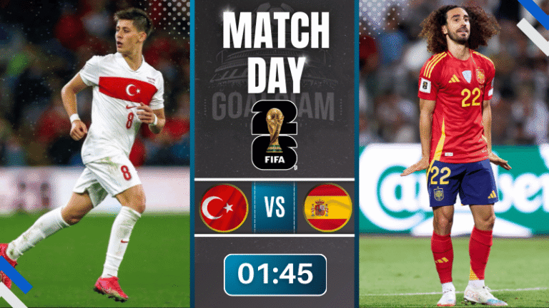 ดูบอลออนไลน์ ฟุตบอลโลก 2026 รอบคัดเลือก โซนยุโรป กลุ่ม E ถ่ายทอดสด ตุรกี พบกับ สเปน 7/9/68