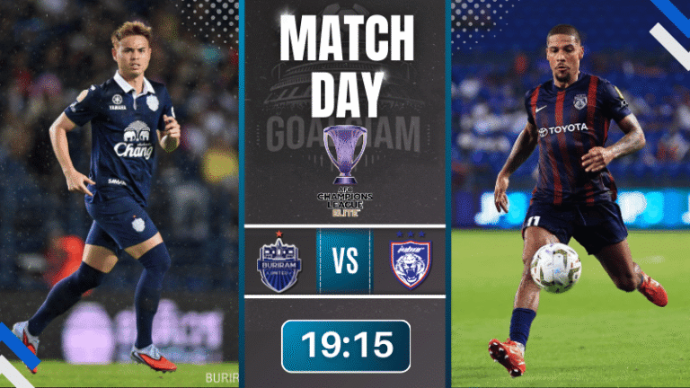 ดูบอลออนไลน์ เอเอฟซี แชมเปี้ยนส์ลีก อีลิท ถ่ายทอดสด บุรีรัมย์ ยูไนเต็ด พบกับ ยะโฮร์ ดารุล ทักซิม 16/9/68