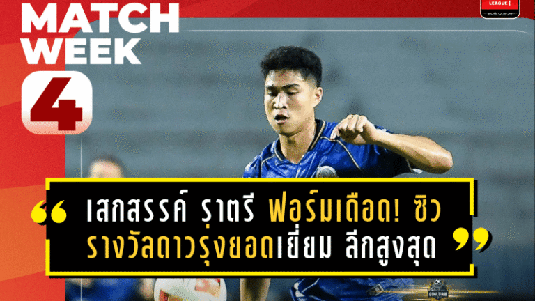 เสกสรรค์ ราตรี ฟอร์มเดือด! ซิวรางวัลดาวรุ่งยอดเยี่ยม ลีกสูงสุด หลังโชว์เหนือในเกมล่าสุด