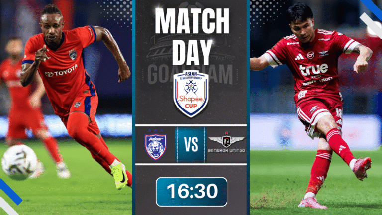ดูบอลออนไลน์ ฟุตบอลชิงแชมป์สโมสรอาเซียน Shopee cup ถ่ายทอดสด ยะโฮร์ ดารุล ทักซิม พบกับ ทรู แบงค็อก ยูไนเต็ด 25/9/68