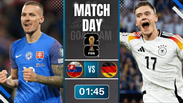 ดูบอลออนไลน์ ฟุตบอลโลก 2026 รอบคัดเลือก โซนยุโรป กลุ่ม A ถ่ายทอดสด สโลวาเกีย พบกับ เยอรมัน 4/9/68