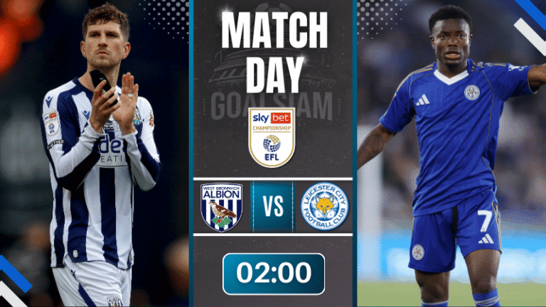 ดูบอลออนไลน์ อีเอฟแอลแชมเปียนชิป ถ่ายทอดสด เวสต์ บรอมมิช อัลเบียน พบกับ เลสเตอร์ ซิตี้ 26/9/68