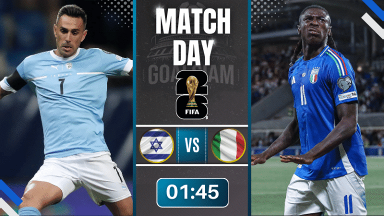 ดูบอลออนไลน์ ฟุตบอลโลก 2026 รอบคัดเลือก โซนยุโรป กลุ่ม I ถ่ายทอดสด อิสราเอล พบกับ อิตาลี 7/9/68