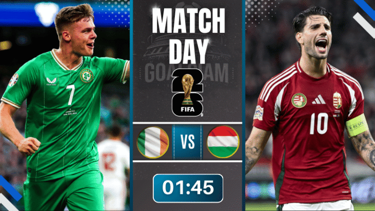 ดูบอลสดฟุตบอลโลก 2026 รอบคัดเลือก โซนยุโรป กลุ่ม F ถ่ายทอดสด ไอร์แลนด์ พบ ฮังการี 6/9/68