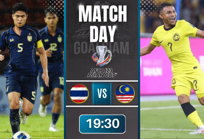 ดูบอลออนไลน์ ฟุตบอลเอเชียเยาวชนอายุไม่เกิน 23 ถ่ายทอดสด ไทย (ยู 23) พบกับ มาเลเซีย (ยู 23) 9/9/68