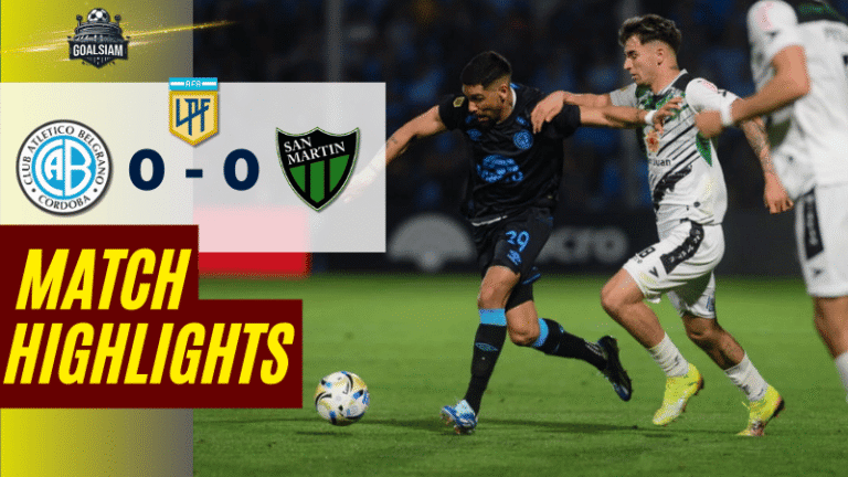 ไฮไลท์บอลวันนี้ อาร์เจนตินา ปริเมราดิบิซิออน 2025 เบลกราโน่ พบ ซาน มาร์ติน – ผลบอลอาร์เจนตินา ปริเมราดิบิซิออนล่าสุด