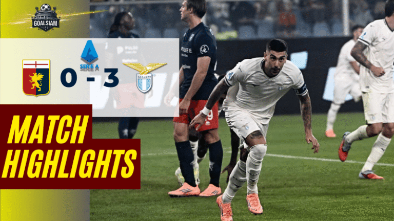 ไฮไลท์บอลวันนี้ เซเรียอา 2025 เจนัว พบ ลาซิโอ – ผลบอลเซเรียอาล่าสุด