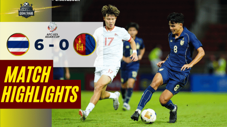 ไฮไลท์บอลวันนี้ ฟุตบอลเอเชีย ยู-23 2025 ไทย (ยู 23) พบ มองโกเลีย (ยู 23) – ผลบอลฟุตบอลเอเชียยู-23ล่าสุด