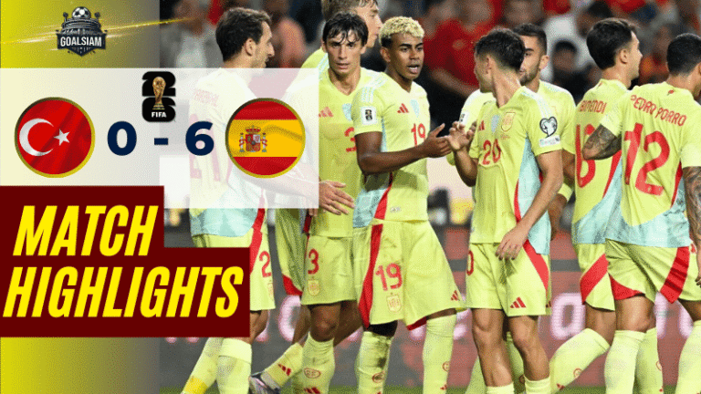 ไฮไลท์บอลวันนี้ ฟุตบอลโลก 2026 รอบคัดเลือก โซนยุโรป กลุ่ม E ตุรกี พบ สเปน – ผลบอลฟุตบอลโลก 2026 รอบคัดเลือกล่าสุด