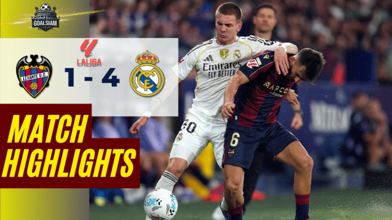 ไฮไลท์บอลวันนี้ ลาลิกา 2025 เลบานเต้ พบ เรอัล มาดริด – ผลบอลลาลิกาล่าสุด