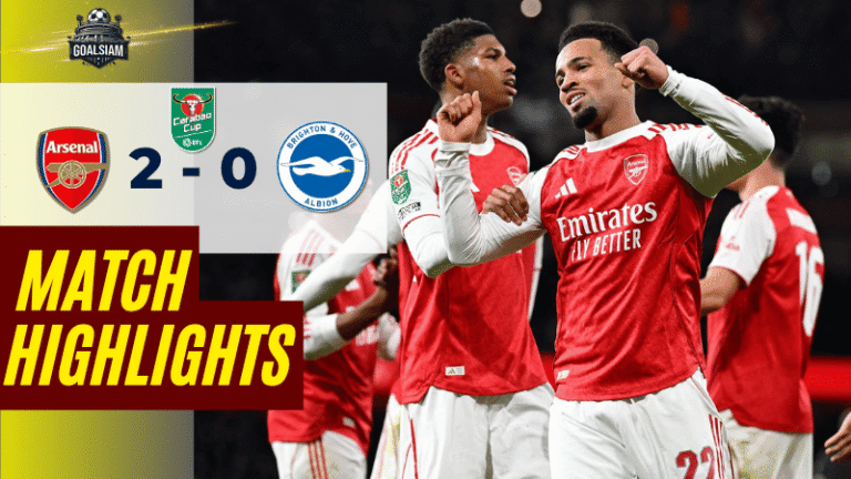 ไฮไลท์บอลวันนี้ คาราบาวคัพ รอบ 4 2025/26 อาร์เซนอล พบกับ ไบรท์ตัน โฮฟ อัลเบี้ยน 29/10/68