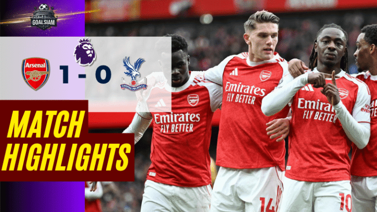 ไฮไลท์บอลวันนี้ พรีเมียร์ลีก 2025/26 อาร์เซนอล พบกับ คริสตัล พาเลซ – ผลบอลพรีเมียร์ลีกล่าสุด