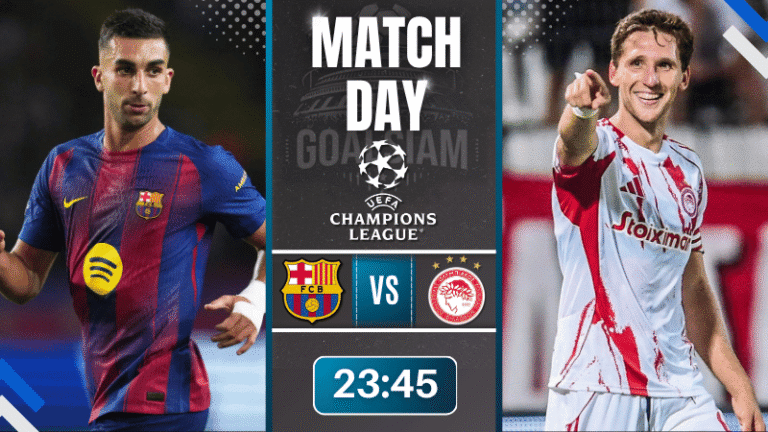 ดูบอลออนไลน์ ยูฟ่าแชมเปียนส์ลีก ถ่ายทอดสด บาร์เซโลน่า พบกับ โอลิมเปียกอส ไพรีอัส 21/10/68