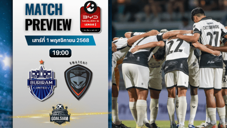 วิเคราะห์บอล ไทยลีก : บุรีรัมย์ ยูไนเต็ด พบกับ นครราชสีมา เอฟซี 1/11/68