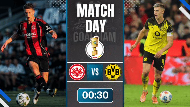 ดูบอลออนไลน์ เดเอฟเบ โพคาล รอบ 16 ทีมสดุท้าย ถ่ายทอดสด แฟร้งค์เฟิร์ต พบกับ ดอร์ทมุนด์ 28/10/68