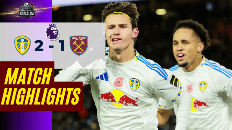 ไฮไลท์บอลวันนี้ พรีเมียร์ลีก 2025/26 ลีดส์ ยูไนเต็ด พบกับ เวสต์แฮมยูไนเต็ด – ผลบอลพรีเมียร์ลีกล่าสุด