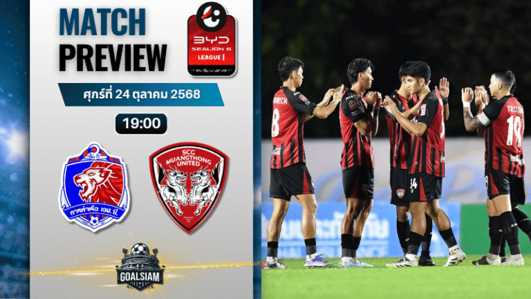 วิเคราะห์บอล ไทยลีก : การท่าเรือ เอฟซี พบกับ เมืองทอง ยูไนเต็ด 24/10/68