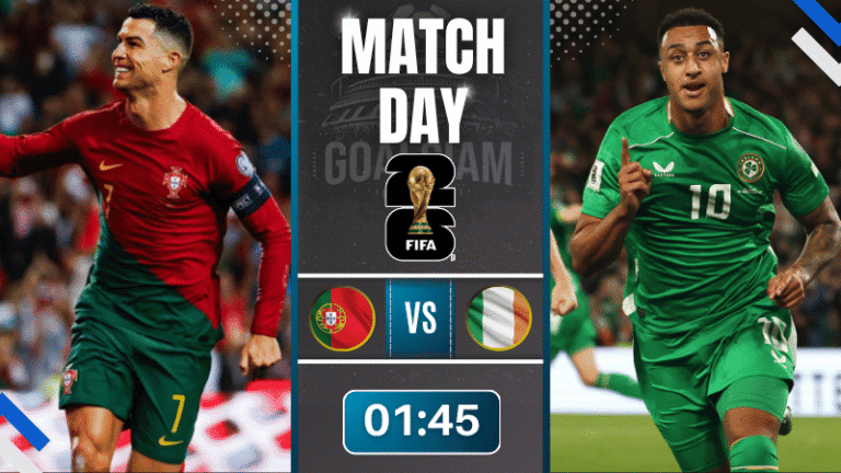 ดูบอลออนไลน์ ฟุตบอลโลก รอบคัดเลือก โซนยุโรป ถ่ายทอดสด โปรตุเกส พบกับ ไอร์แลนด์ 11/10/68