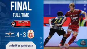 ทรูแบงค็อก ยูไนเต็ด เฉือน ลำพูน วอริเออร์ 4-3 ดราม่าท้ายเกมเดือด! | ผลบอลสด ไทยลีก