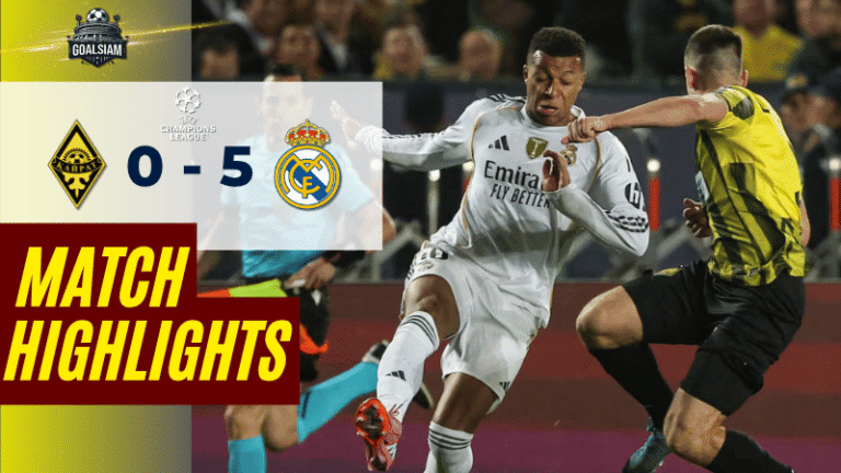 ไฮไลท์บอลวันนี้ ยูฟ่าแชมเปียนส์ลีก 2025 เอฟซี ไครัต อัลมาตี้ พบ เรอัล มาดริด – ผลบอลยูฟ่าแชมเปียนส์ลีคล่าสุด
