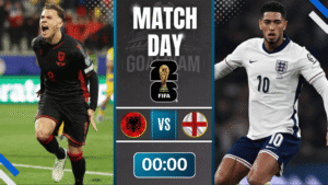 ดูบอลออนไลน์ ฟุตบอลโลก 2026 รอบคัดเลือก โซนยุโรป ถ่ายทอดสด แอลเบเนีย พบกับ อังกฤษ 16/11/68