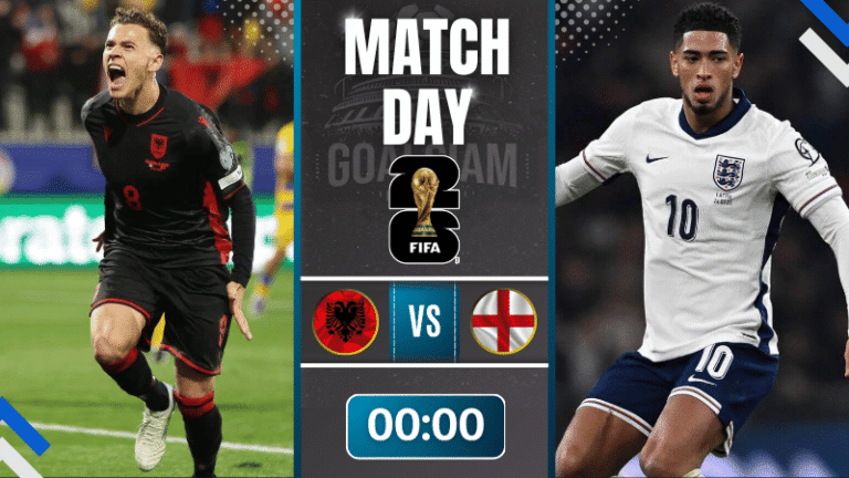 ดูบอลออนไลน์ ฟุตบอลโลก 2026 รอบคัดเลือก โซนยุโรป ถ่ายทอดสด แอลเบเนีย พบกับ อังกฤษ 16/11/68