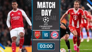 ดูบอลออนไลน์ ยูฟ่าแชมเปียนส์ลีก ถ่ายทอดสด อาร์เซนอล พบกับ บาเยิร์น มิวนิค 26/11/68