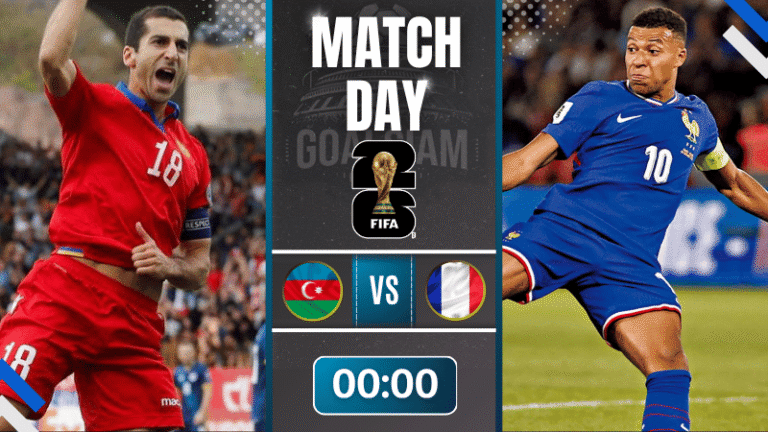 ดูบอลออนไลน์ ฟุตบอลโลก 2026 รอบคัดเลือก โซนยุโรป ถ่ายทอดสด อาเซอร์ไบจาน พบกับ ฝรั่งเศส 16/11/68