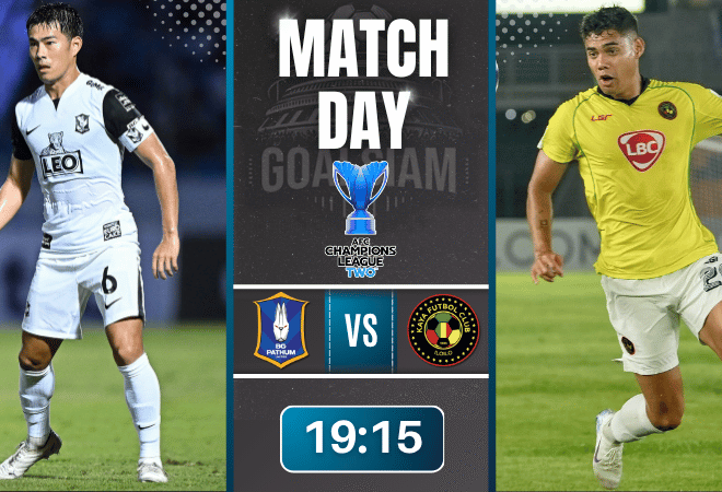 ดูบอลออนไลน์ เอเอฟซี แชมเปี้ยนส์ลีก อีลิท ทู ถ่ายทอดสด บีจี ปทุม ยูไนเต็ด พบกับ คายาเอฟซี 6/11/68