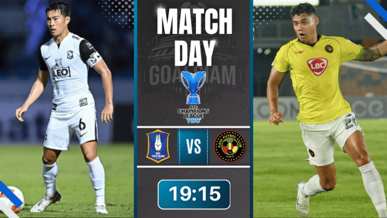 ดูบอลออนไลน์ เอเอฟซี แชมเปี้ยนส์ลีก อีลิท ทู ถ่ายทอดสด บีจี ปทุม ยูไนเต็ด พบกับ คายาเอฟซี 6/11/68