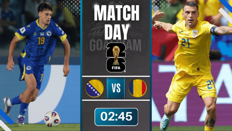 ดูบอลออนไลน์ ฟุตบอลโลก 2026 รอบคัดเลือก โซนยุโรป ถ่ายทอดสด บอสเนียและเฮอร์เซโกวีนา พบกับ โรมาเนีย 15/11/68