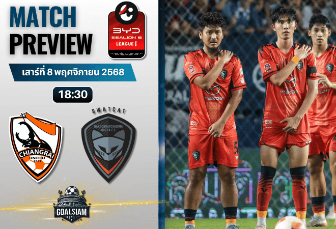 วิเคราะห์บอล ไทยลีก : เชียงราย ยูไนเต็ด พบกับ นครราชสีมา เอฟซี 8/11/68