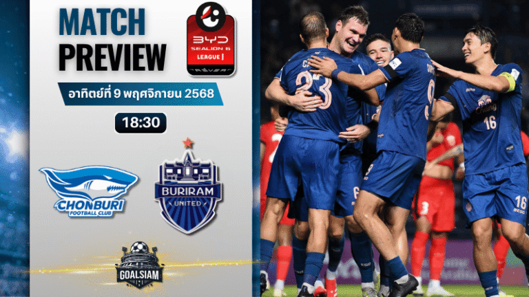 วิเคราะห์บอล ไทยลีก : ชลบุรี เอฟซี พบกับ บุรีรัมย์ ยูไนเต็ด 9/11/68