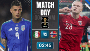 ดูบอลออนไลน์ ฟุตบอลโลก 2026 รอบคัดเลือก โซนยุโรป ถ่ายทอดสด อิตาลี พบกับ นอร์เวย์ 16/11/68