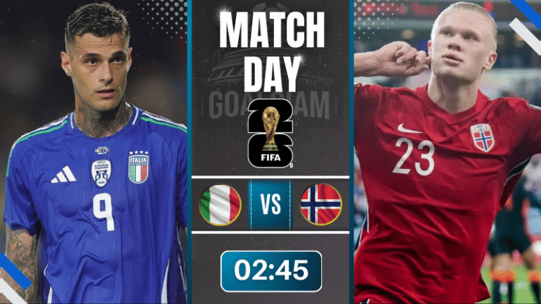 ดูบอลออนไลน์ ฟุตบอลโลก 2026 รอบคัดเลือก โซนยุโรป ถ่ายทอดสด อิตาลี พบกับ นอร์เวย์ 16/11/68