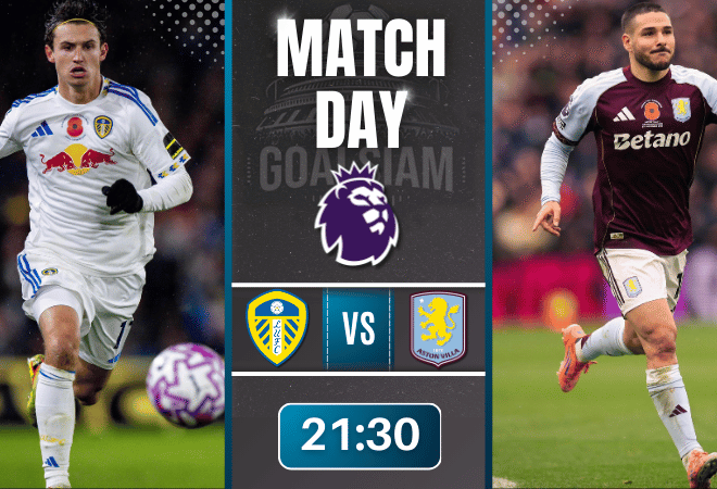 ดูบอลออนไลน์ พรีเมียร์ลีก ถ่ายทอดสด ลีดส์ ยูไนเต็ด พบกับ แอสตัน วิลล่า 23/11/68