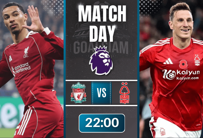 ดูบอลออนไลน์ พรีเมียร์ลีก ถ่ายทอดสด ลิเวอร์พูล พบกับ น็อตติ้งแฮม ฟอเรสต์ 22/11/68