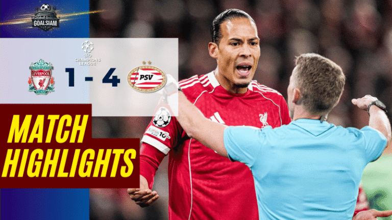 ไฮไลท์บอลวันนี้ ยูฟ่าแชมเปียนส์ลีก 2025/26 ลิเวอร์พูล พบกับ พีเอสวี ไอนด์โฮเฟ่น 26/11/68