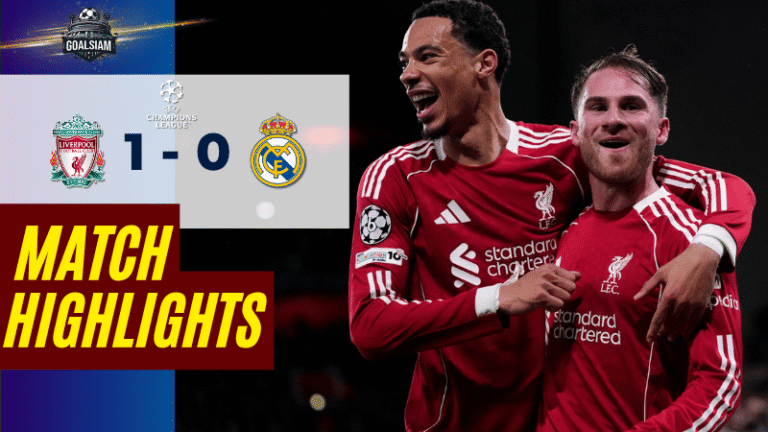 ไฮไลท์บอลวันนี้ ยูฟ่าแชมเปียนส์ลีก 2025/26 ลิเวอร์พูล พบกับ เรอัล มาดริด – ผลบอลยูฟ่าแชมเปียนส์ลีกล่าสุด