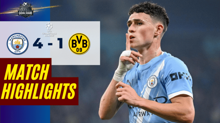 ไฮไลท์บอลวันนี้ ยูฟ่าแชมเปียนส์ลีก 2025/26 แมนเชสเตอร์ ซิตี้ พบกับ โบรุสเซีย ดอร์ทมุนด์ – ผลบอลยูฟ่าแชมเปียนส์ลีกล่าสุด