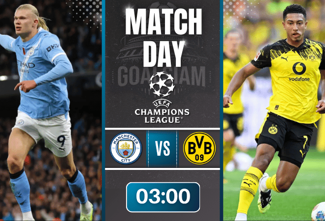 ดูบอลออนไลน์ ยูฟ่าแชมเปียนส์ลีก ถ่ายทอดสด แมนเชสเตอร์ ซิตี้ พบกับ โบรุสเซีย ดอร์ทมุนด์ 5/11/68