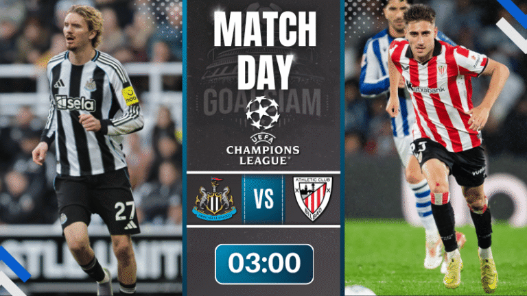 ดูบอลออนไลน์ ยูฟ่าแชมเปียนส์ลีก ถ่ายทอดสด นิวคาสเซิ่ล ยูไนเต็ด พบกับ แอธเลติก บิลเบา 5/11/68