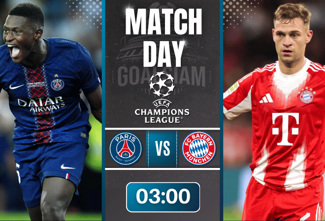 ดูบอลออนไลน์ ยูฟ่าแชมเปียนส์ลีก ถ่ายทอดสด ปารีส แซงต์ แชร์กแมง พบกับ บาเยิร์น มิวนิค 4/11/68