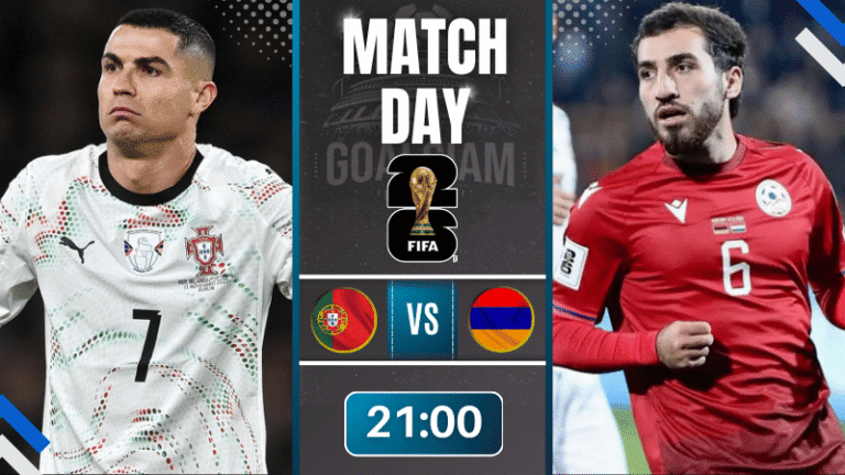 ดูบอลออนไลน์ ฟุตบอลโลก 2026 รอบคัดเลือก โซนยุโรป ถ่ายทอดสด โปรตุเกส พบกับ อารเมเนีย 16/11/68